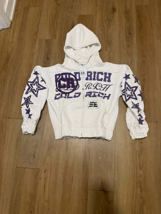 White & Purple Kozy CR Jacket