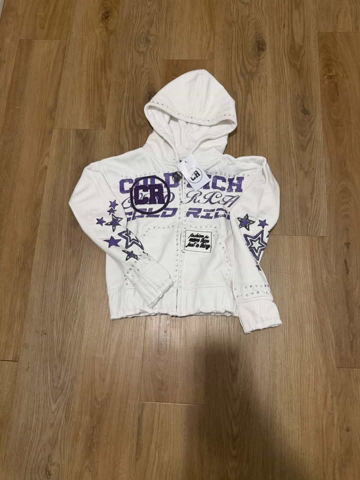 Toddler White & Purple Kozy CR Jacket